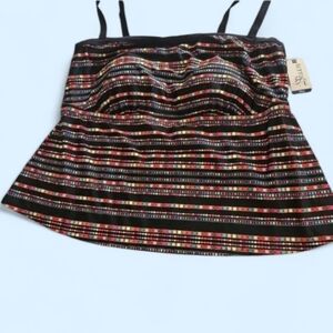 Terra & SKY Tankini Colorful Size 4X 28/30 NEW W TAGS. Nice Cruise Suit
